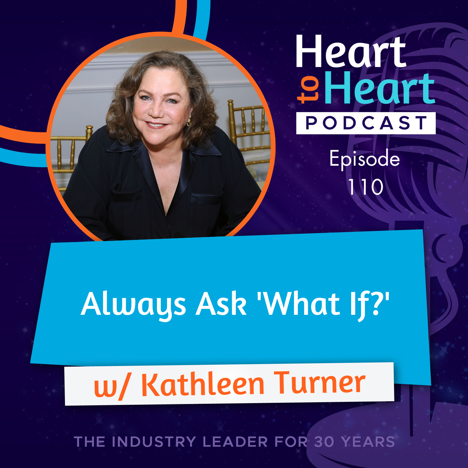 Kathleen Turner Heart to Heart Podcast Cover Episode 110